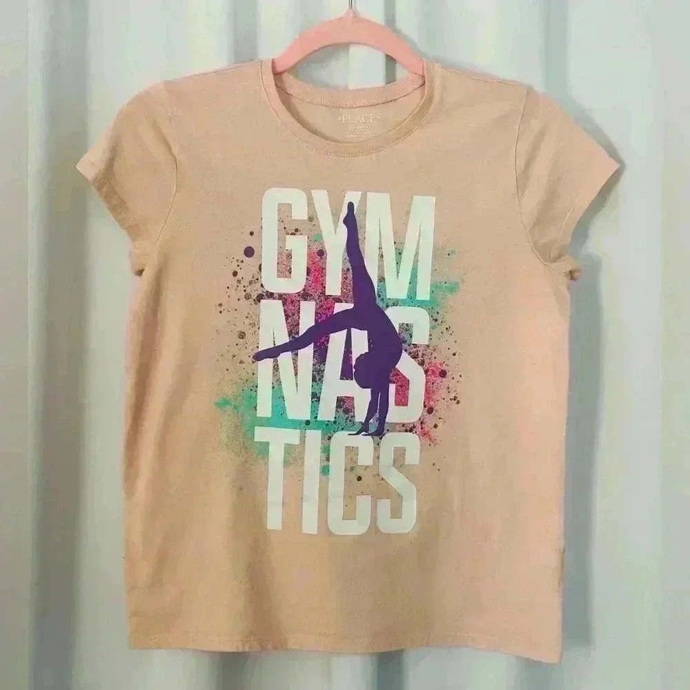The Children's Place Girls Gymnastics Tee and Girls Tie Dye Tank Top (609)